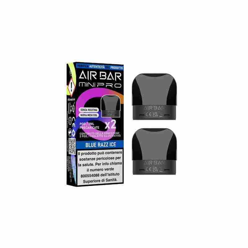 Air Bar – Mini PRO – Blue Razz Ice 0mg – Pod Precaricata da 2ml (2 pezzi)