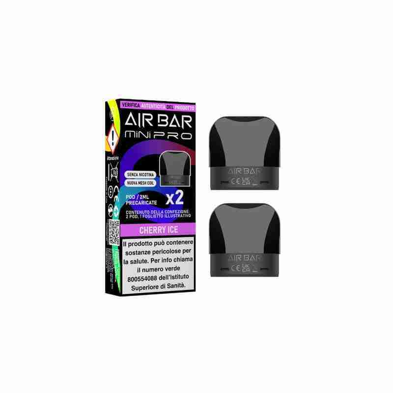 Air Bar – Mini PRO – Cherry Ice 0mg – Pod Precaricata da 2ml (2 pezzi)