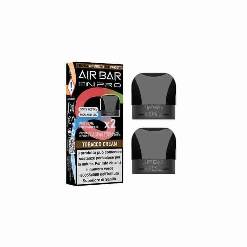 Air Bar – Mini PRO – Tobacco Cream 0mg – Pod Precaricata da 2ml (2 pezzi)