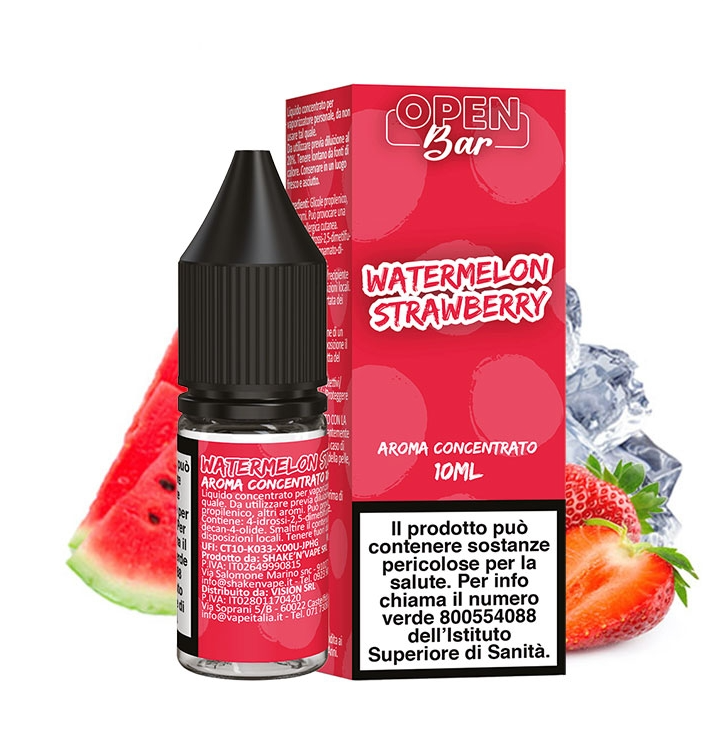 Watermelon Strawberry – Aroma Concentrato 10ml – Open Bar